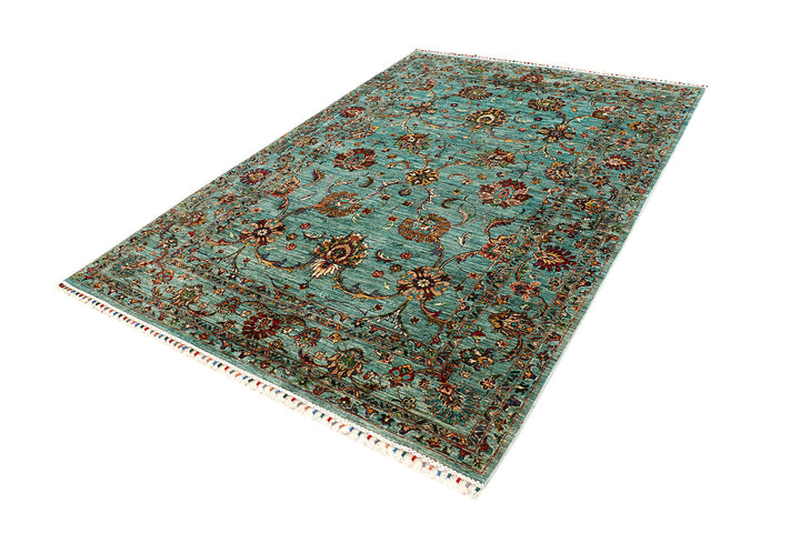 Cadet Blue Kazak 5'  9" x 8'  4" - No. QA73570