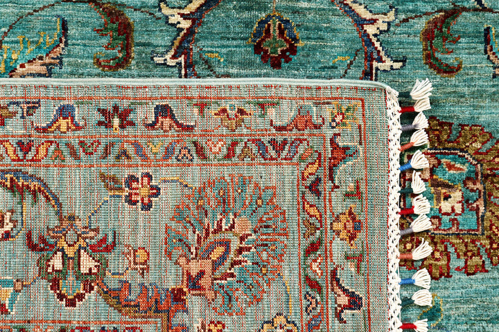 Cadet Blue Kazak 5'  9" x 8'  4" - No. QA73570