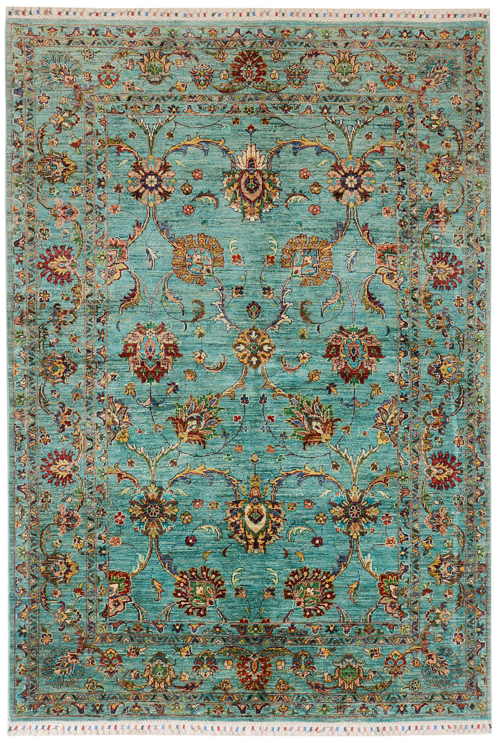 Cadet Blue Kazak 5'  9" x 8'  4" - No. QA73570