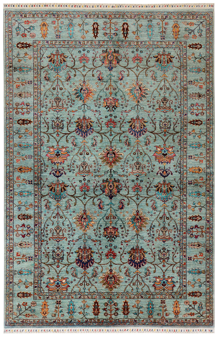 Cadet Blue Kazak 6' 8 x 10' - No. 73761