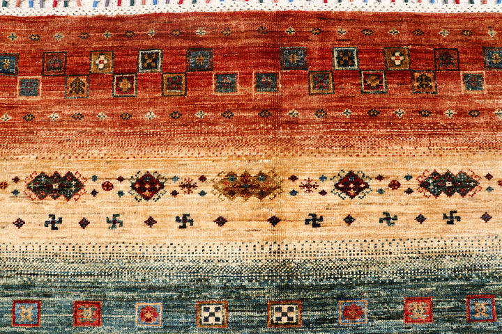 Multi Colored Kazak 8'  10" x 11'  11" - No. QA26432