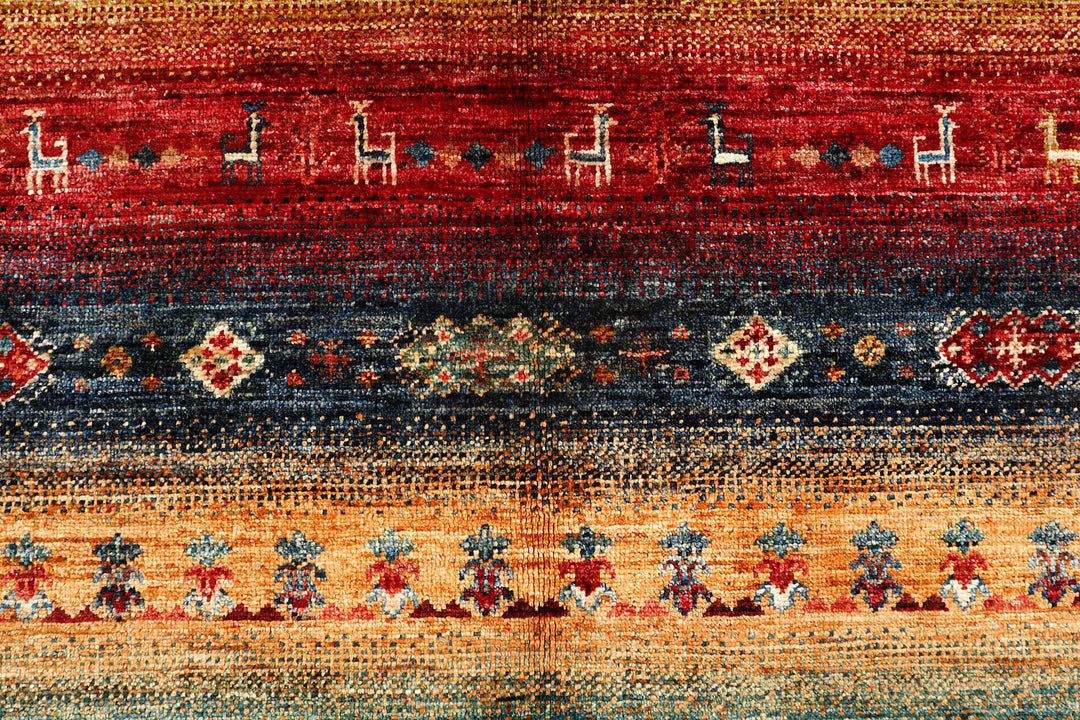 Multi Colored Kazak 8'  10" x 11'  11" - No. QA26432