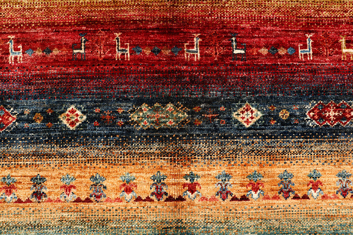 Multi Colored Kazak 8'  10" x 11'  11" - No. QA26432