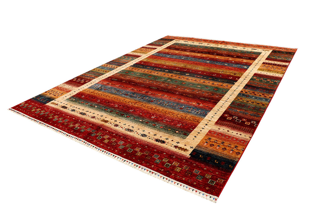 Multi Colored Kazak 8'  10" x 11'  11" - No. QA26432