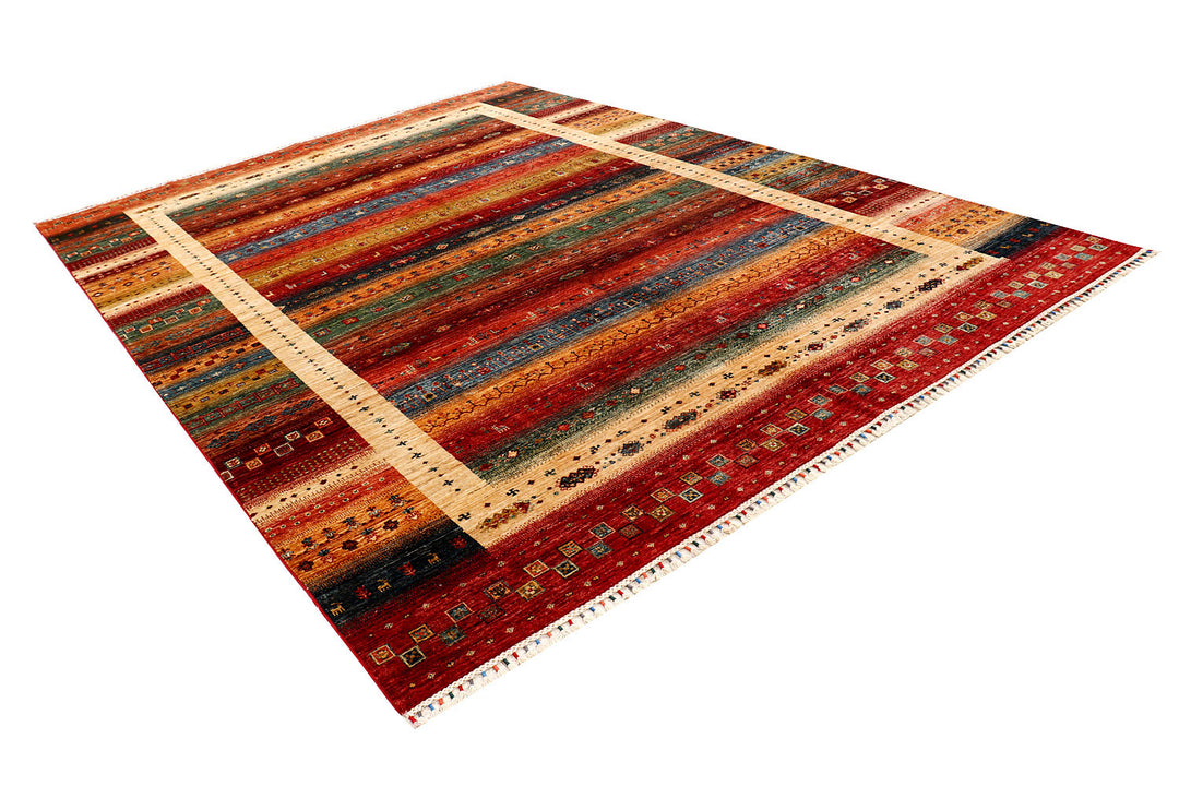 Multi Colored Kazak 8'  10" x 11'  11" - No. QA26432