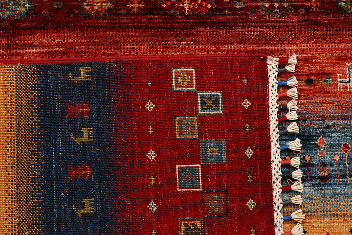 Multi Colored Kazak 8'  10" x 11'  11" - No. QA26432