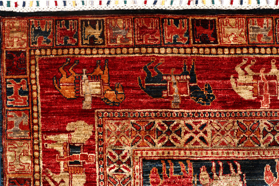 Multi Colored Kazak 7'  9" x 10'  1" - No. QA97677