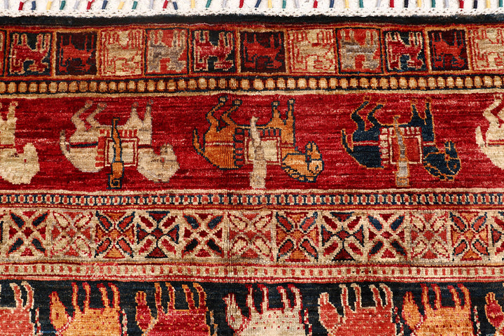 Multi Colored Kazak 7'  9" x 10'  1" - No. QA97677