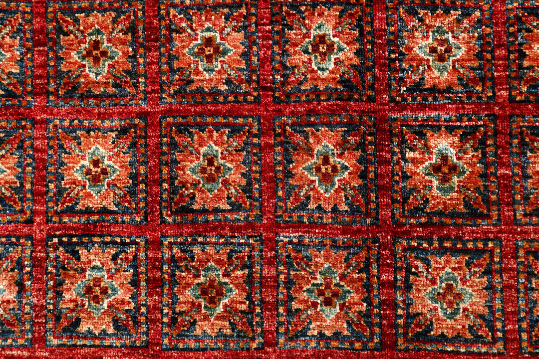 Multi Colored Kazak 8'  11" x 11'  11" - No. QA53657