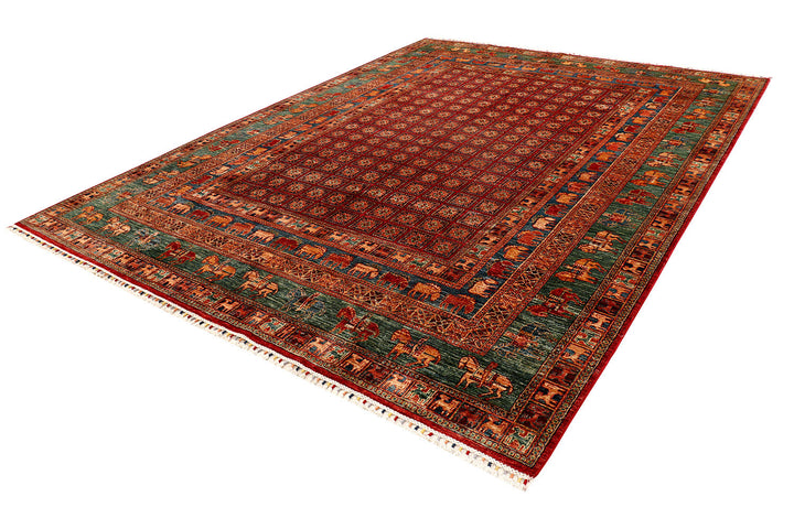 Multi Colored Kazak 8'  11" x 11'  11" - No. QA53657