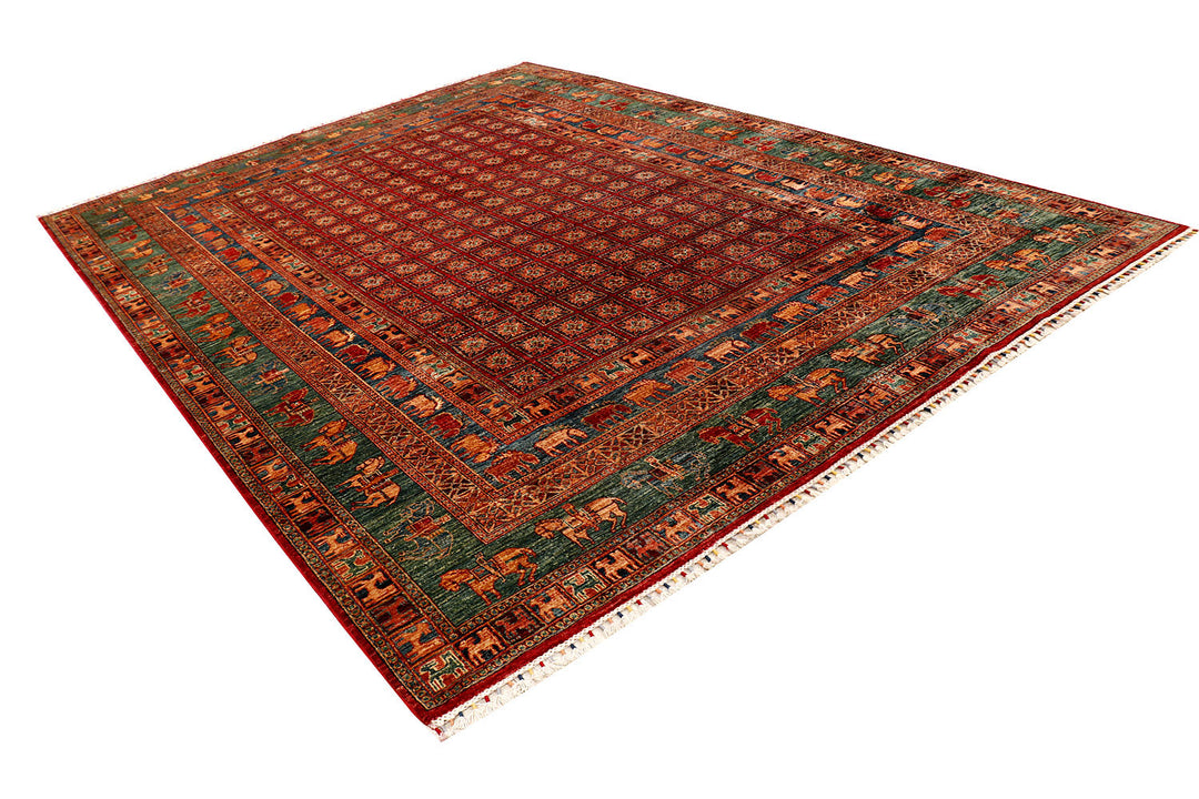 Multi Colored Kazak 8'  11" x 11'  11" - No. QA53657