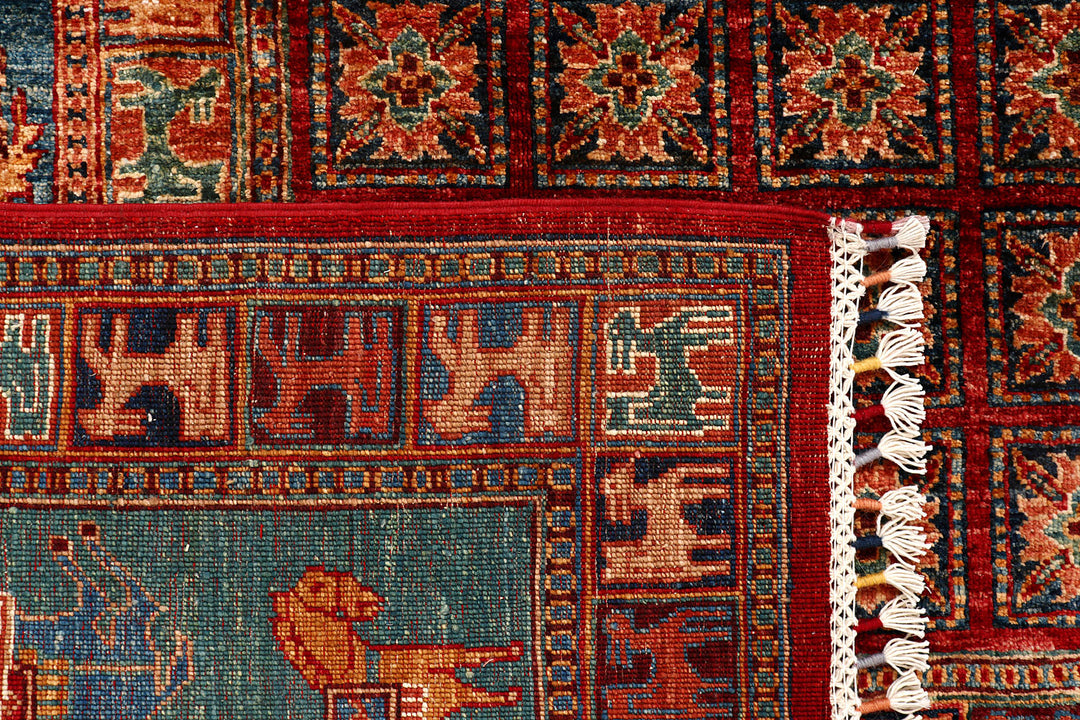 Multi Colored Kazak 8'  11" x 11'  11" - No. QA53657