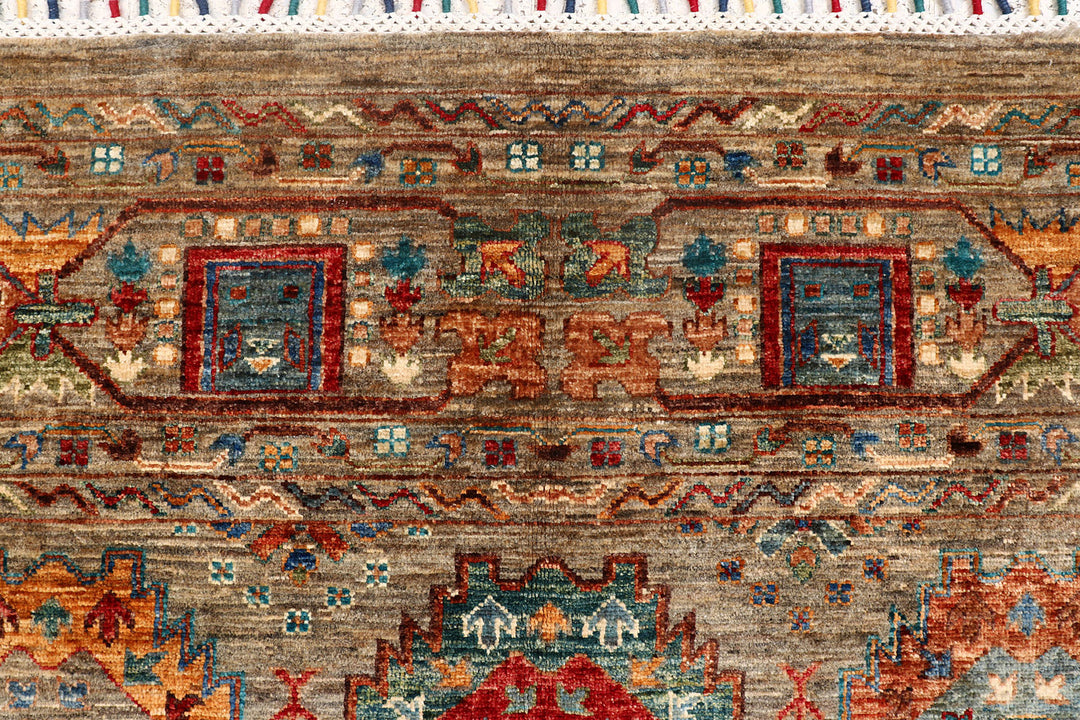 Tan Kazak 8'  2" x 11'  7" - No. QA95717