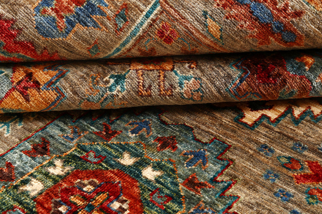 Tan Kazak 8'  2" x 11'  7" - No. QA95717