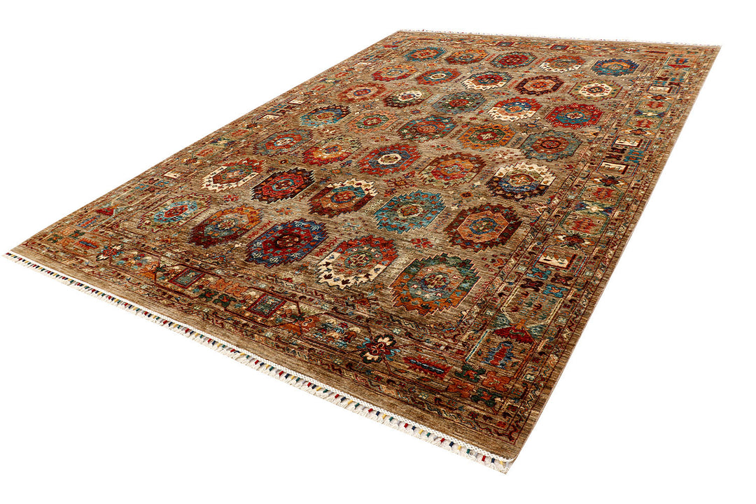 Tan Kazak 8'  2" x 11'  7" - No. QA95717