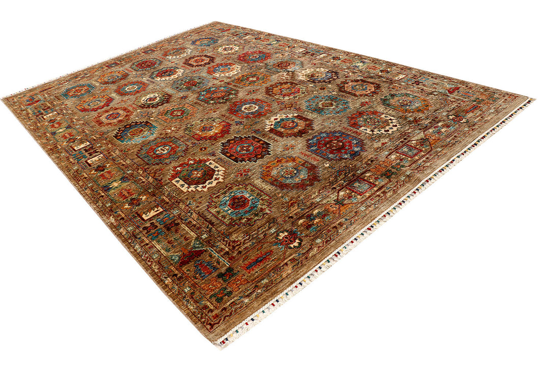 Tan Kazak 8'  2" x 11'  7" - No. QA95717