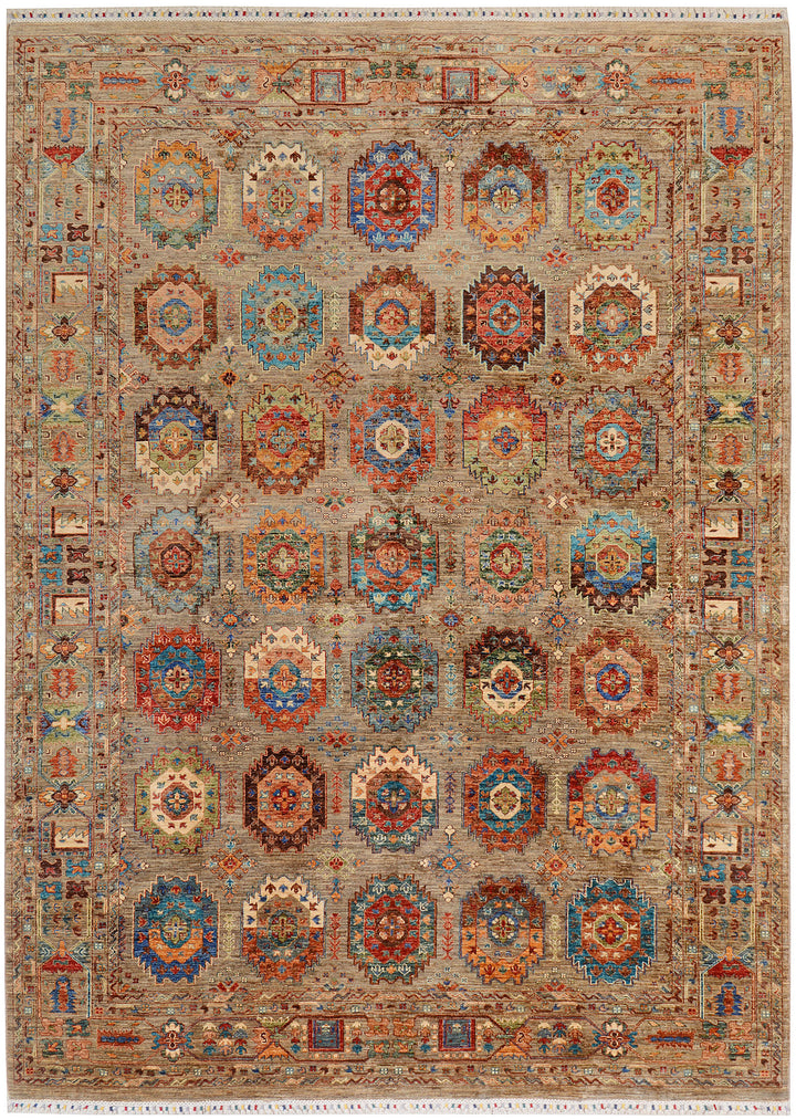 Tan Kazak 8'  2" x 11'  7" - No. QA95717