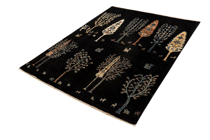 Black Herati 4'  9" x 6'  4" - No. QA16766