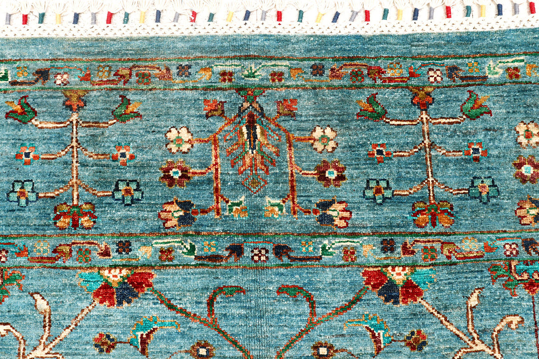 Steel Blue Kazak 5' 8 x 8' 7 - No. 73803