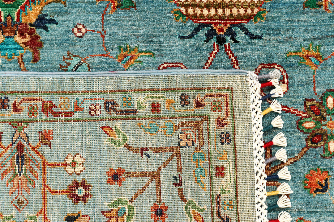 Steel Blue Kazak 5' 8 x 8' 7 - No. 73803