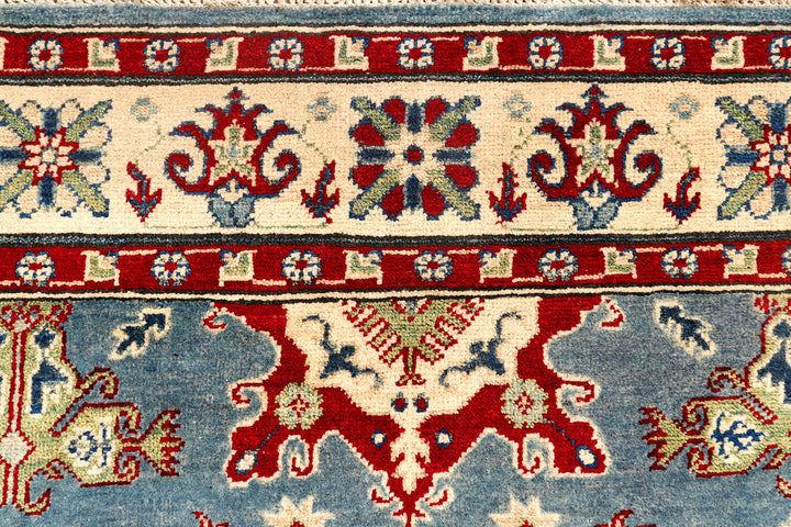 Light Slate Grey Kazak 4'  10" x 6'  3" - No. QA62146