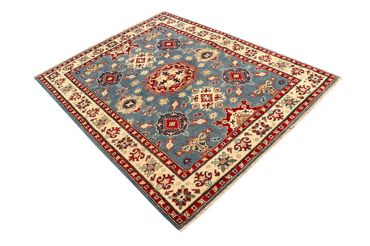 Light Slate Grey Kazak 4'  10" x 6'  3" - No. QA62146