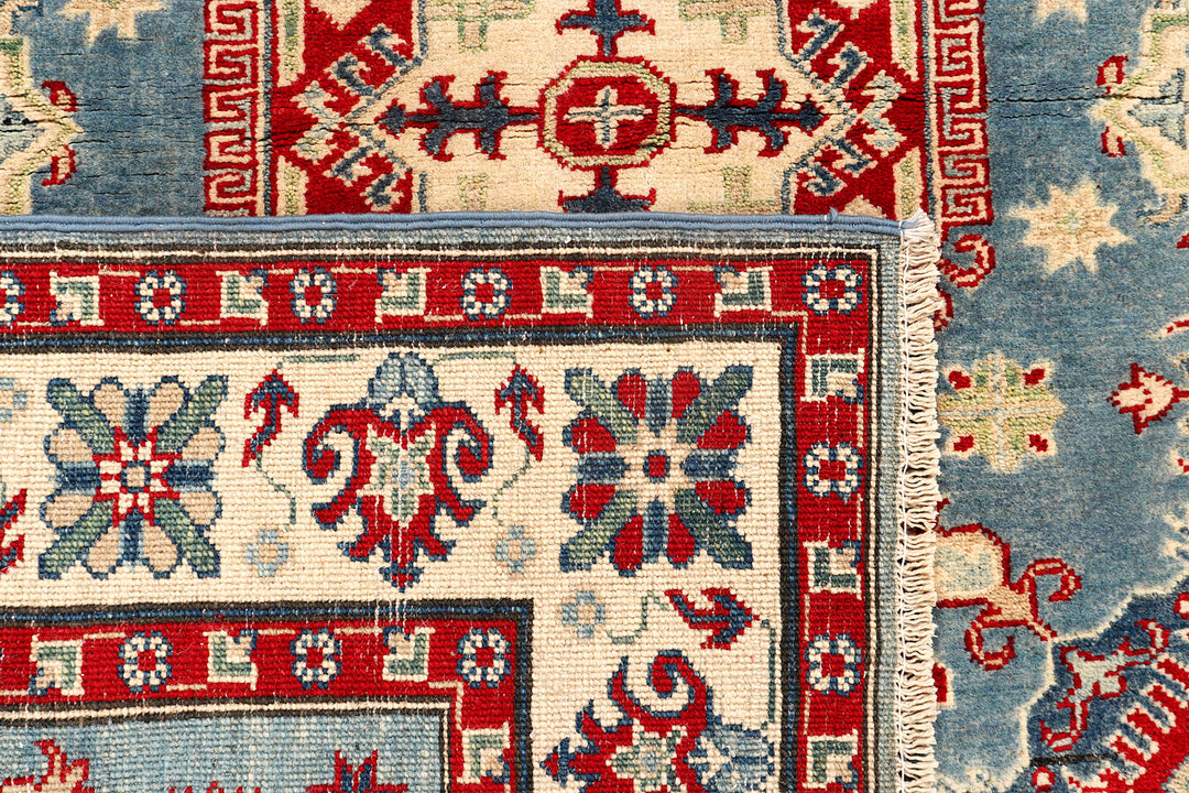 Light Slate Grey Kazak 4'  10" x 6'  3" - No. QA62146