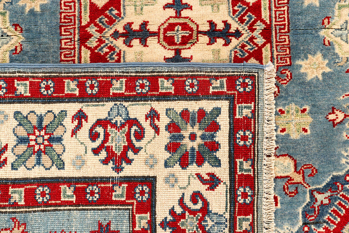 Light Slate Grey Kazak 4'  10" x 6'  3" - No. QA62146