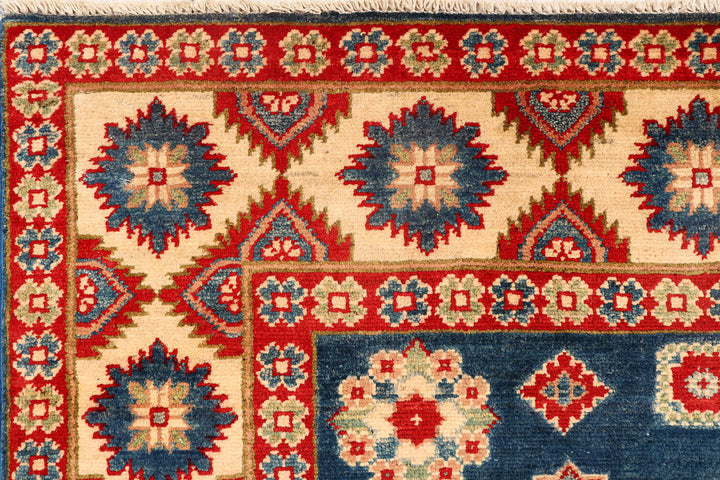 Steel Blue Kazak 4'  10" x 6'  8" - No. QA43492