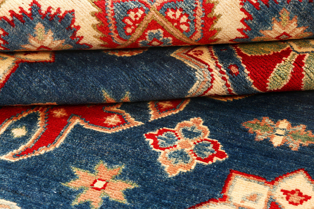 Steel Blue Kazak 4'  10" x 6'  8" - No. QA43492