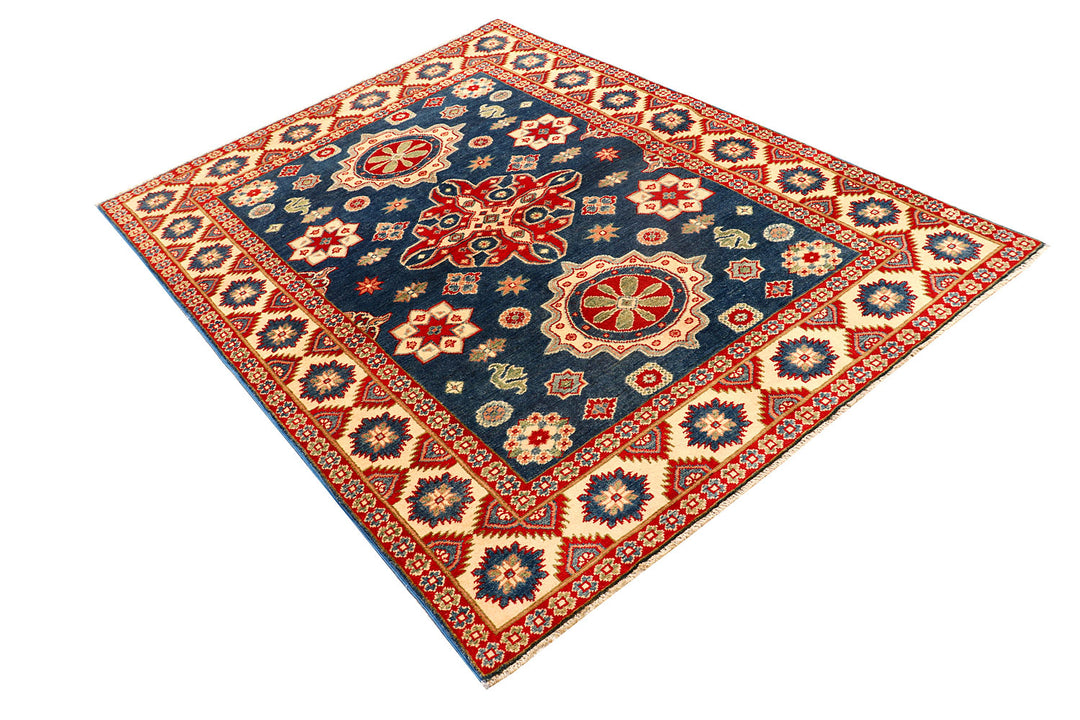 Steel Blue Kazak 4' 10 x 6' 8 - No. 73808