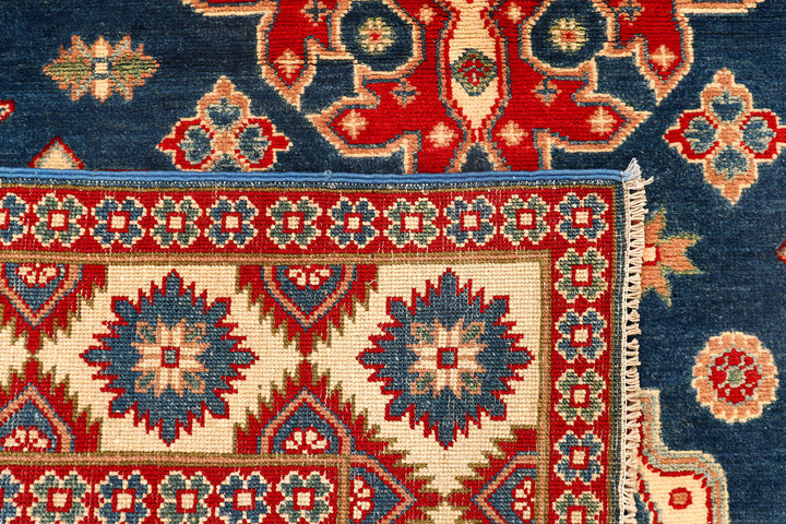 Steel Blue Kazak 4'  10" x 6'  8" - No. QA43492