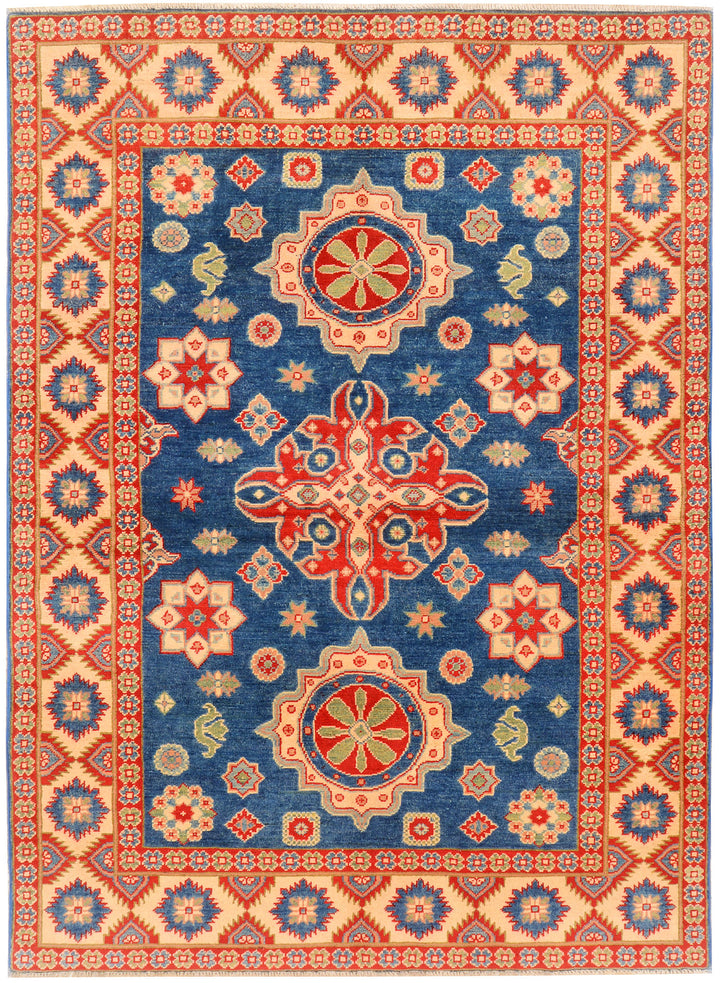 Steel Blue Kazak 4' 10 x 6' 8 - No. 73808