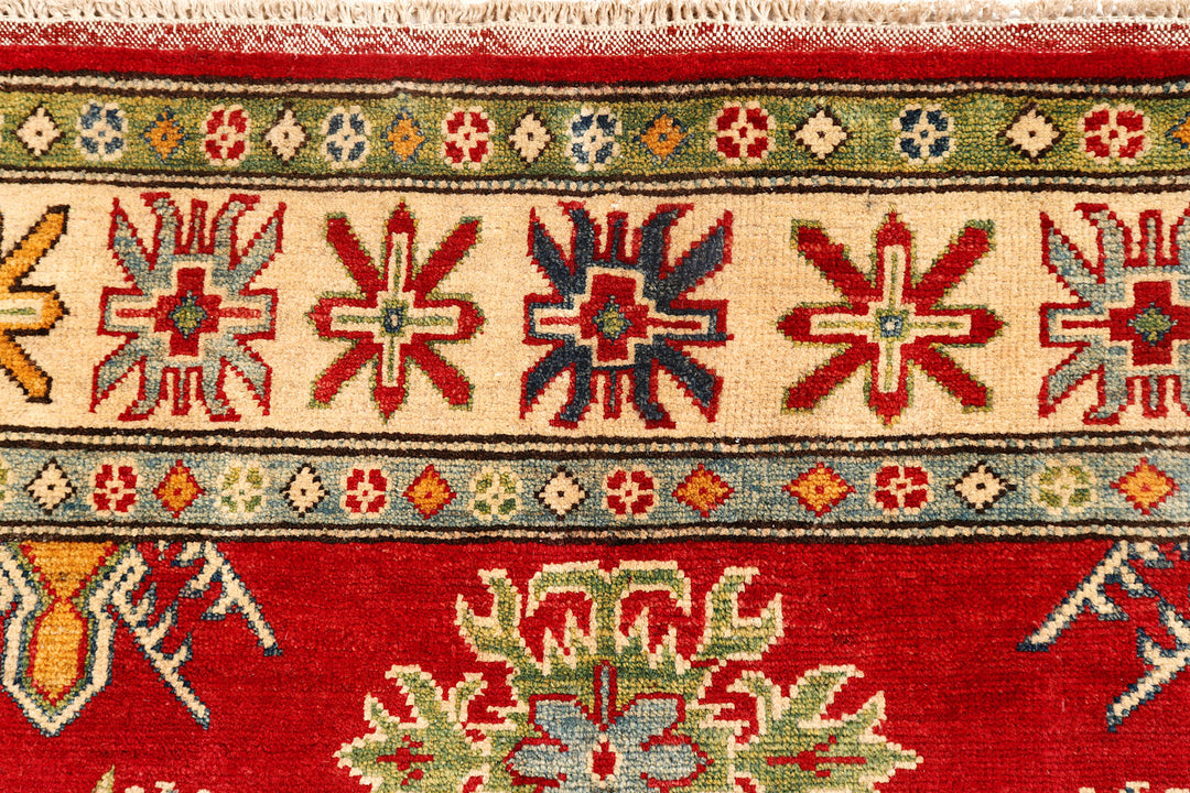 Firebrick Kazak 4'  9" x 6'  10" - No. QA31902