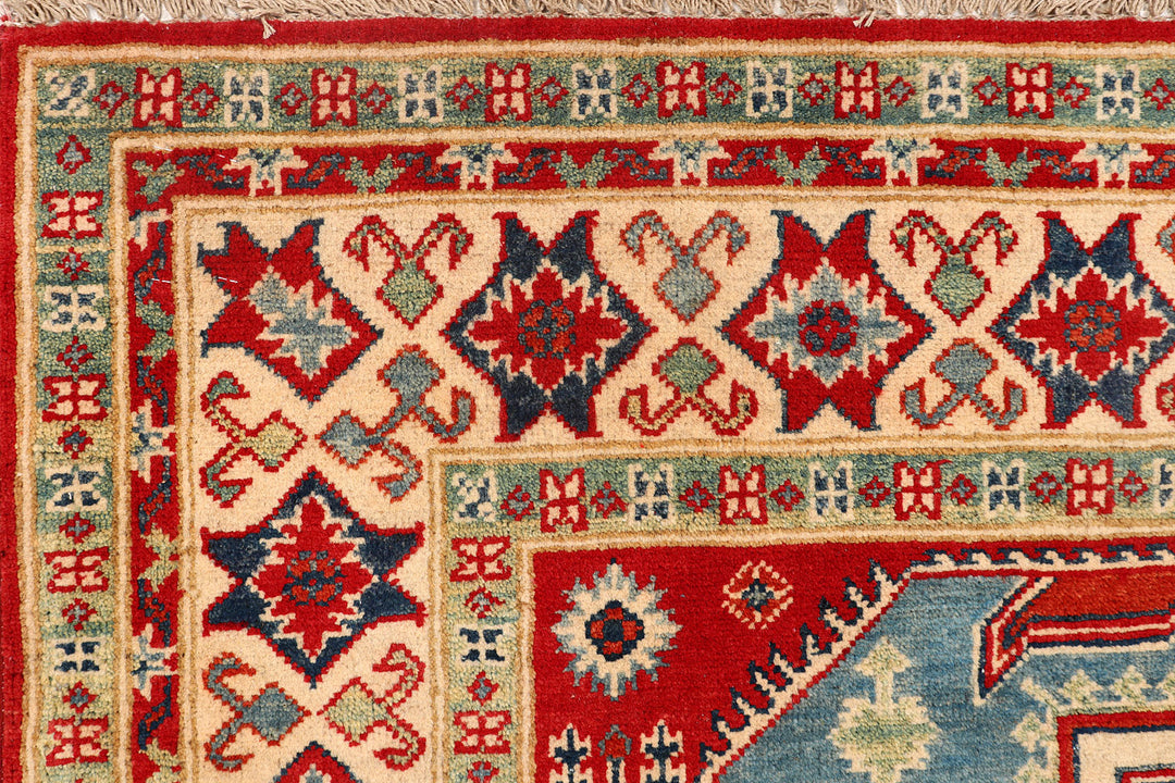 Steel Blue Kazak 4' 10 x 6' 8 - No. 73812