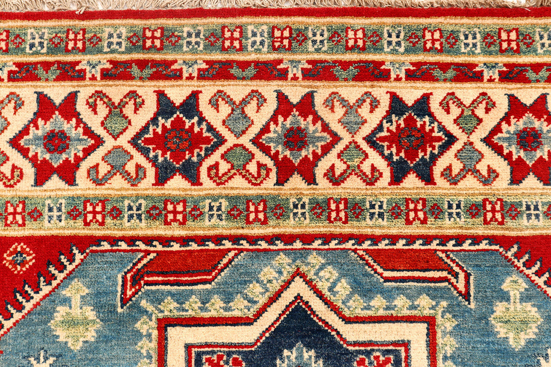 Steel Blue Kazak 4' 10 x 6' 8 - No. 73812