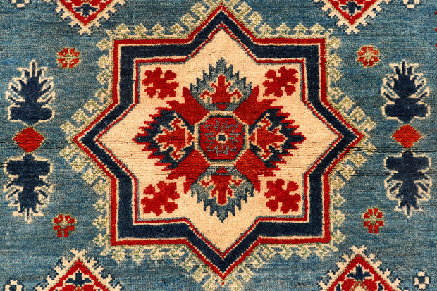 Steel Blue Kazak 4' 10 x 6' 8 - No. 73812