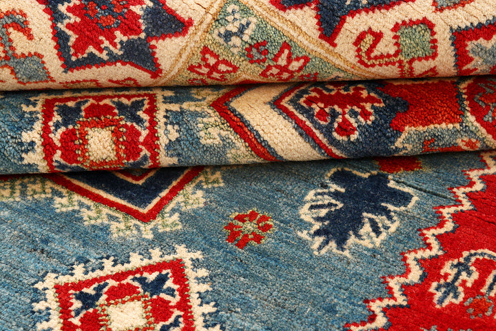 Steel Blue Kazak 4' 10 x 6' 8 - No. 73812