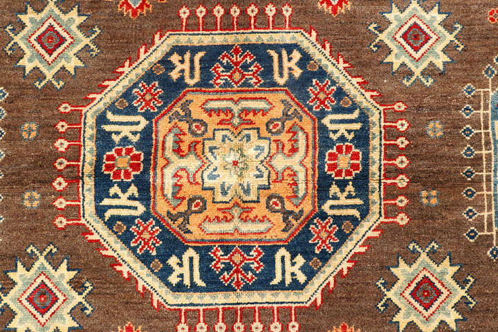 Saddle Brown Kazak 6' 2 x 10' 1 - No. 73815