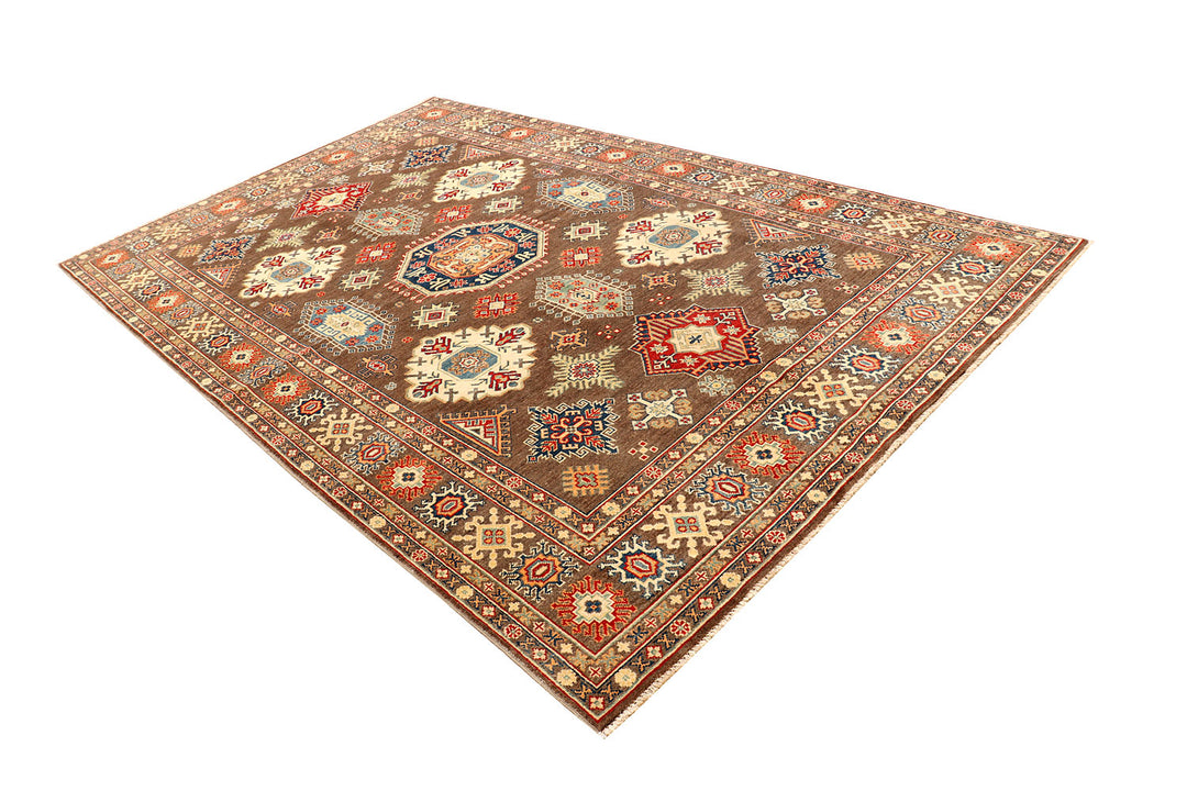 Saddle Brown Kazak 6'  2" x 10'  1" - No. QA58611