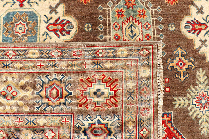 Saddle Brown Kazak 6' 2 x 10' 1 - No. 73815