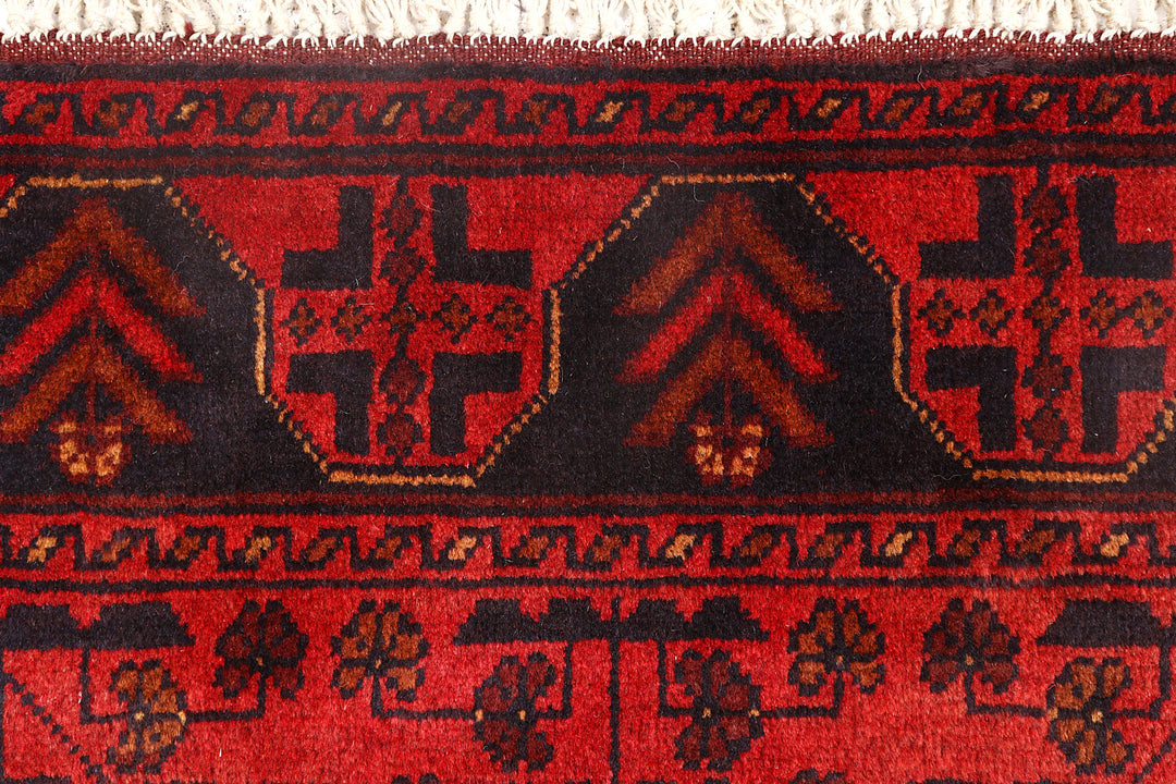 Dark Red Khal Mohammadi 2'  8" x 9'  6" - No. QA97117