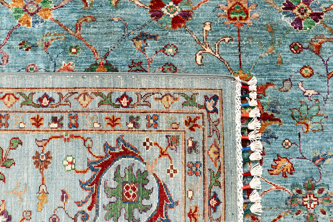 Powder Blue Kazak 9'  9" x 12'  10" - No. QA97313