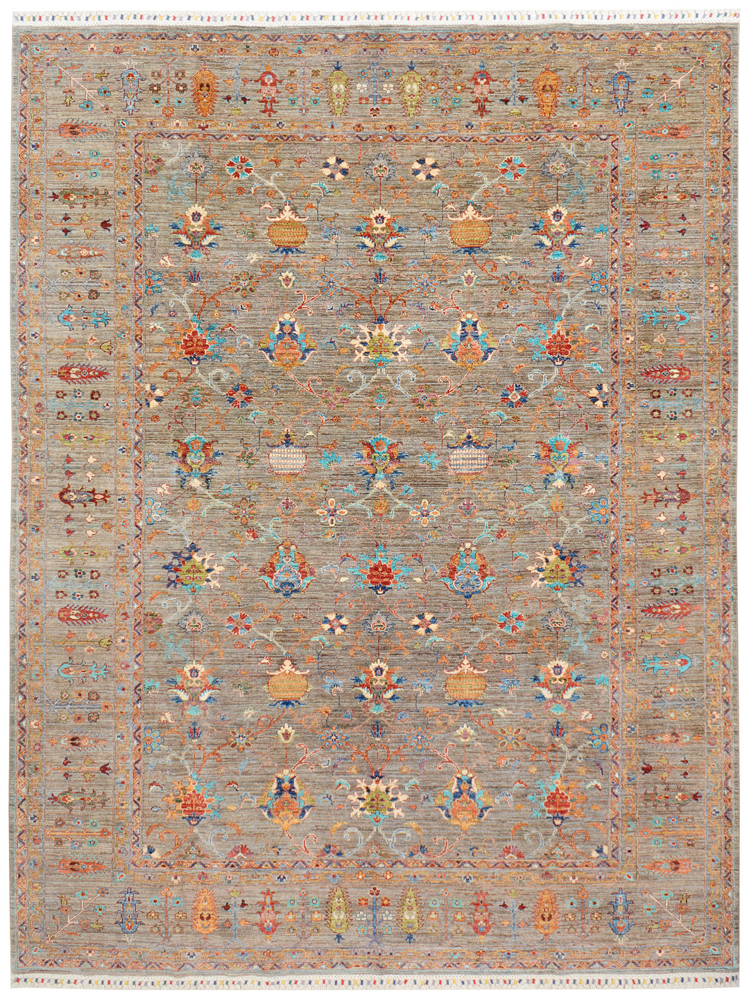 Afghan Kazak Rug 8' 4 x 11' 5 Hand-Knotted