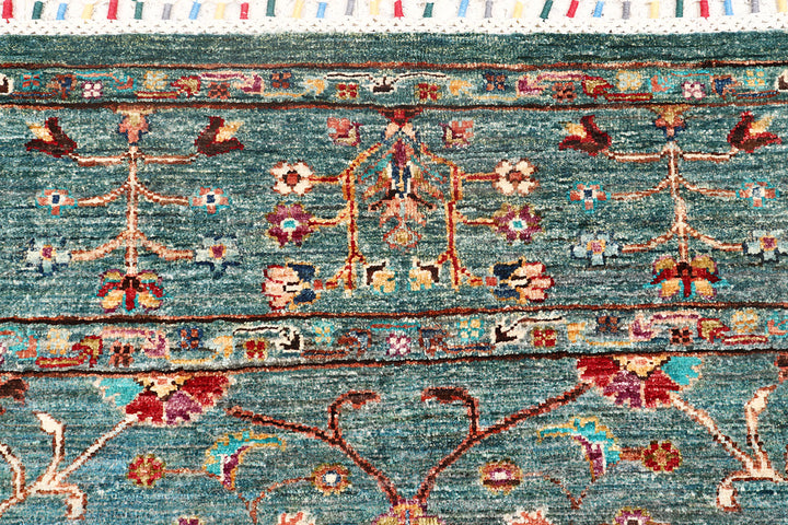 Cadet Blue Kazak 5'  8" x 7'  9" - No. QA77873