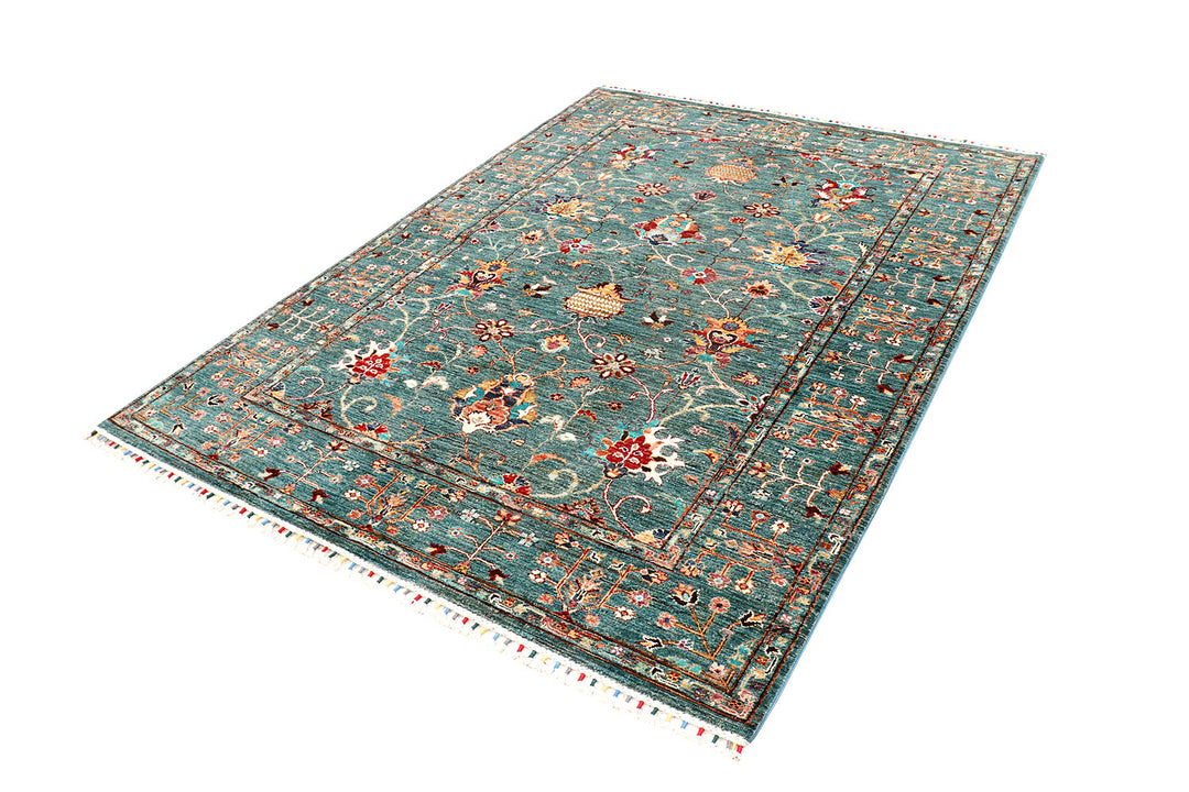 Cadet Blue Kazak 5' 8 x 7' 9 - No. 73875