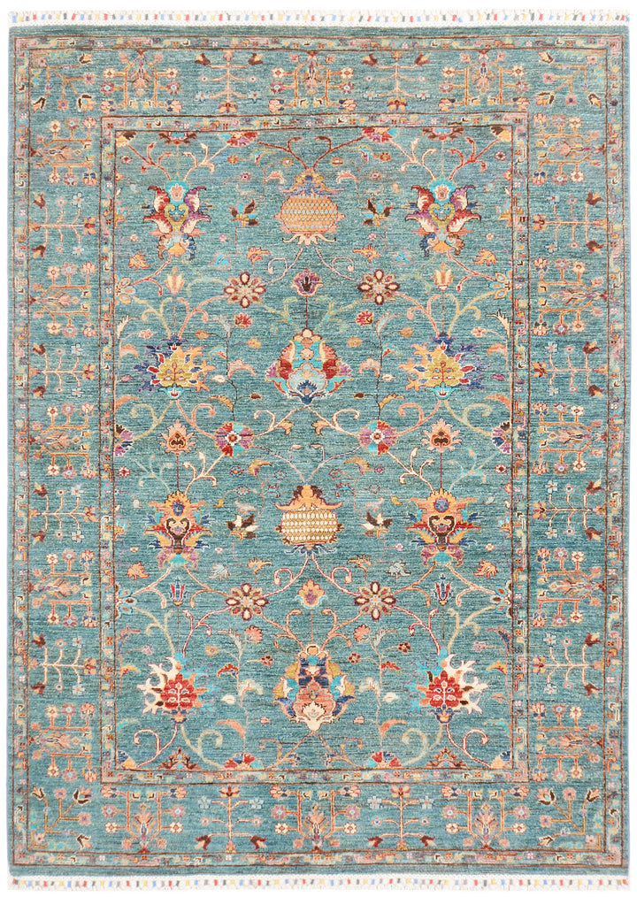 Cadet Blue Kazak 5' 8 x 7' 9 - No. 73875