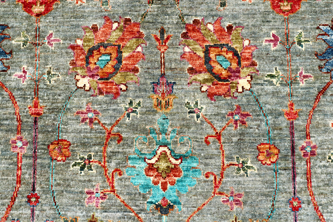 Silver Kazak 5'  6" x 8'  2" - No. QA96164