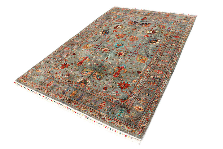 Silver Kazak 5'  6" x 8'  2" - No. QA96164