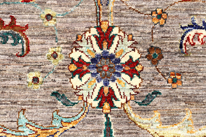 Silver Kazak 2'  5" x 13'  5" - No. QA38016